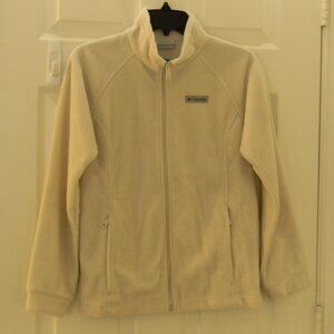 Columbia girls fleece jacket Zip Sweater Oatmeal Sz L 14/16 NWT